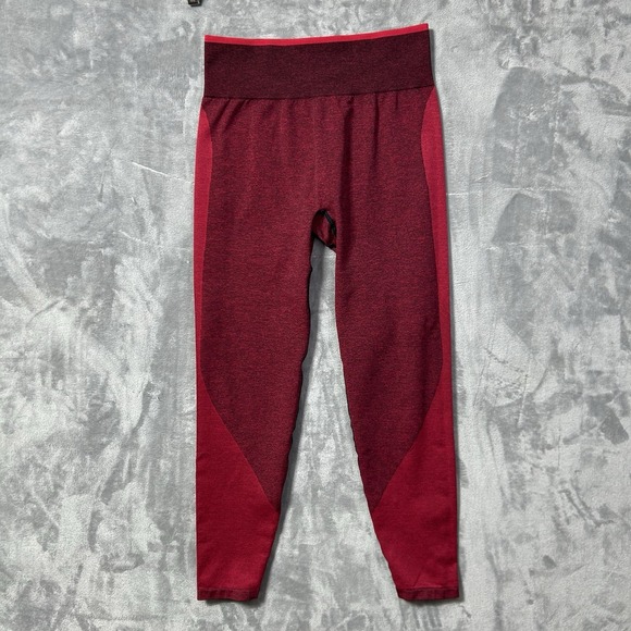 Victoria's Secret Pink Women's Medium Red Seamless Tight Active Leggings - Picture 2 of 13